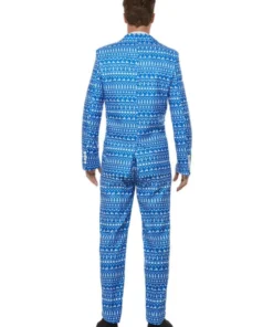 Smiffys Mens Wrapping Paper Adult Christmas Suit