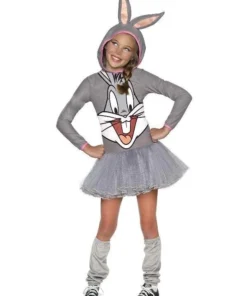 Rubies Bugs Bunny Hooded Costume For Girls Kids