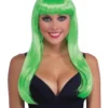 Rubies Neon Green Wig For Adults Womens