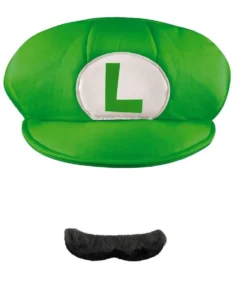 Disguise Super Mario Bros Luigi Hat And Moustache Kit Mens