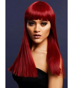 Smiffys Alexia Ruby Red Blend Heat Resistant Accessory Wig