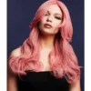Smiffys Nicole Wig Ash Pink Heat Resistant Accessory Wig Womens