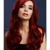 Smiffys Womens Khloe Ruby Red Blend Heat Resistant Accessory Wig 1 Smiffys Womens Khloe Ruby Red Blend Heat Resistant Accessory Wig