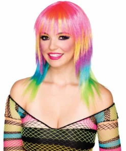 Rubies Womens Club Candy Candi Striped Wig For Adults