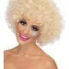 Smiffy's Womens Afro 70s Funky Blonde Wig