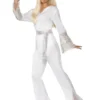 Smiffy's Disco 70s White Sequin Women's Costume Womens