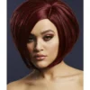 Smiffys Womens Karen Deep Red Blend Heat Resistant Accessory Wig 2 Smiffys Womens Karen Deep Red Blend Heat Resistant Accessory Wig