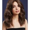 Smiffys Ashley Brown Heat Resistant Accessory Wig Womens