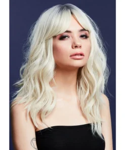 Smiffys Ashley Ice Blonde Heat Resistant Accessory Wig