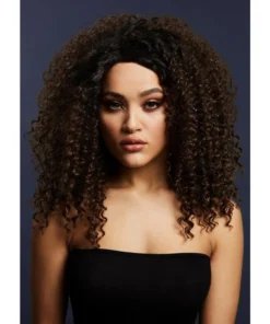 Smiffys Lizzo Dark Brown Heat Resistant Accessory Wig