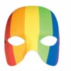 Rubies Rainbow Mardi Gras Half Mask Accessory 2 Rubies Rainbow Mardi Gras Half Mask Accessory