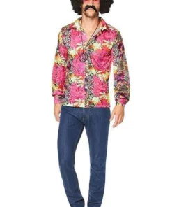 Karnival Costumes 1960s Flower Power Shirt Men Buy Costumes