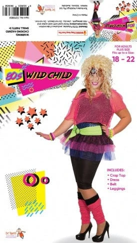 Tomfoolery 80s Girl Plus Size Costume For Women Womens 3 Tomfoolery 80s Girl Plus Size Costume For Women Womens