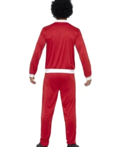 Smiffys 80s Tracksuit Scouser Red & White