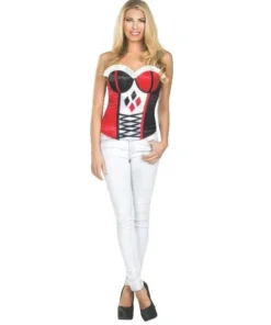 Rubies Womens Harley Quinn Corset For Women