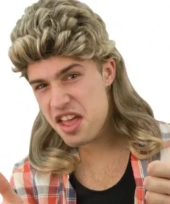 Tomfoolery Billy Brown Mullet Wig
