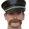 Carnival Products Mens Handlebar Brown Moustache 70's Costume Stick-on Mo