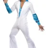 Smiffy's Mens Abba Super 70s Pop Star Disco Jumpsuit Costume Party Fancy Dress Up