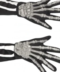 Smiffy's Skeleton Gloves For Adults