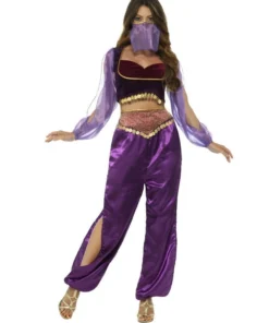 Smiffys Womens Arabian Princess Purple Costume