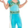 Rubie's Arabian Princess Deluxe Jumpsuit Girls Fancy Dress Costume 2 Rubie's Arabian Princess Deluxe Jumpsuit Girls Fancy Dress Costume