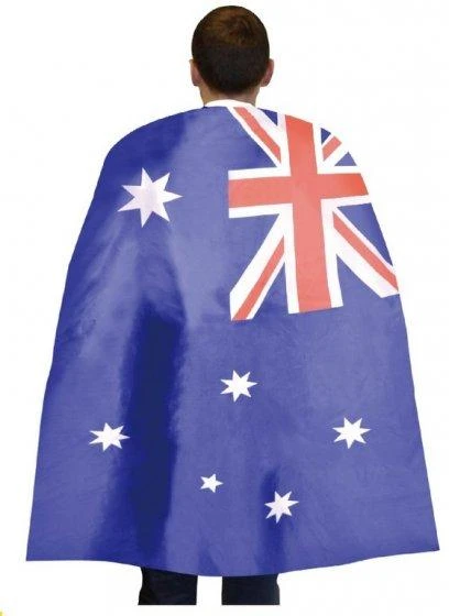 Amscan Australian Flag Adult Cape Womens 3 Amscan Australian Flag Adult Cape Womens
