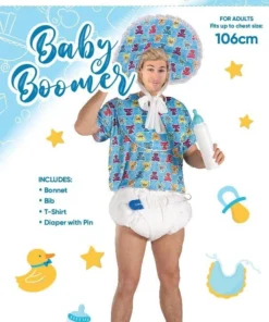 Tomfoolery Baby Boomer Adult Costume Mens