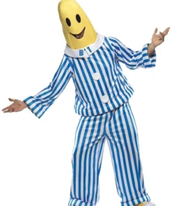 Smiffy's Womens Bananas In Pyjamas Adult Mens Licensed Costume