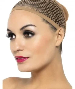 Smiffy's Beige Stretch Mesh Wig Cap Womens