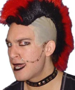 Carnival Products Punk Black Vinyl Studded Choker 80's Fancy Dress