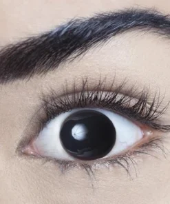 Interalia Womens Blind Black Contact Lenses 1 Day Disposable Single Use