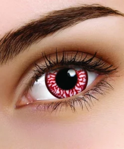 ColourVue Blood Shot Vampire Contact Lenses Halloween Multi Use Eye Contacts Womens