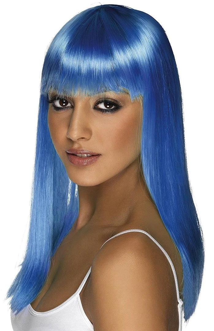 Smiffys Blue Wig Glamour 3 Smiffys Blue Wig Glamour