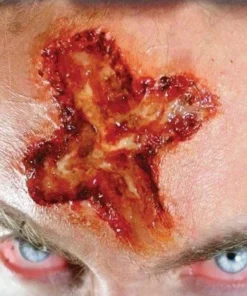 Tinsley Transfers Buy Costumes Branded Cross On Forehead 3D Makeup Halloween Horror Costume Transfer