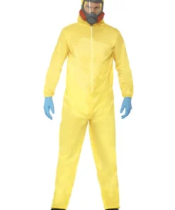 Smiffys Breaking Bad Costume Yellow Hazmat Suit Mens
