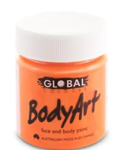 Global Colours Bright Orange Body And Face Paint Buy Costumes