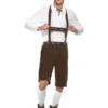 Smiffy's Mens Oktoberfest Costume Lederhosen Brown 2 Smiffy's Mens Oktoberfest Costume Lederhosen Brown