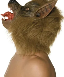 Smiffy's Mens Wolf Brown Mask