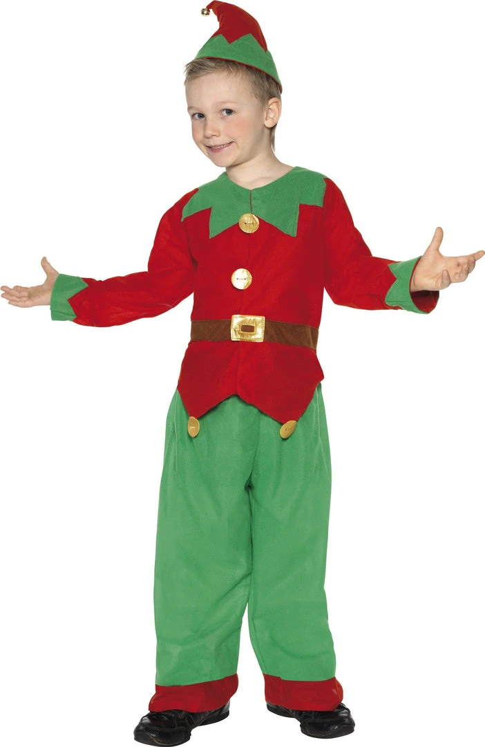 Smiffy's Elf Children's Christmas Costume Kids 4 Smiffy's Elf Children's Christmas Costume Kids