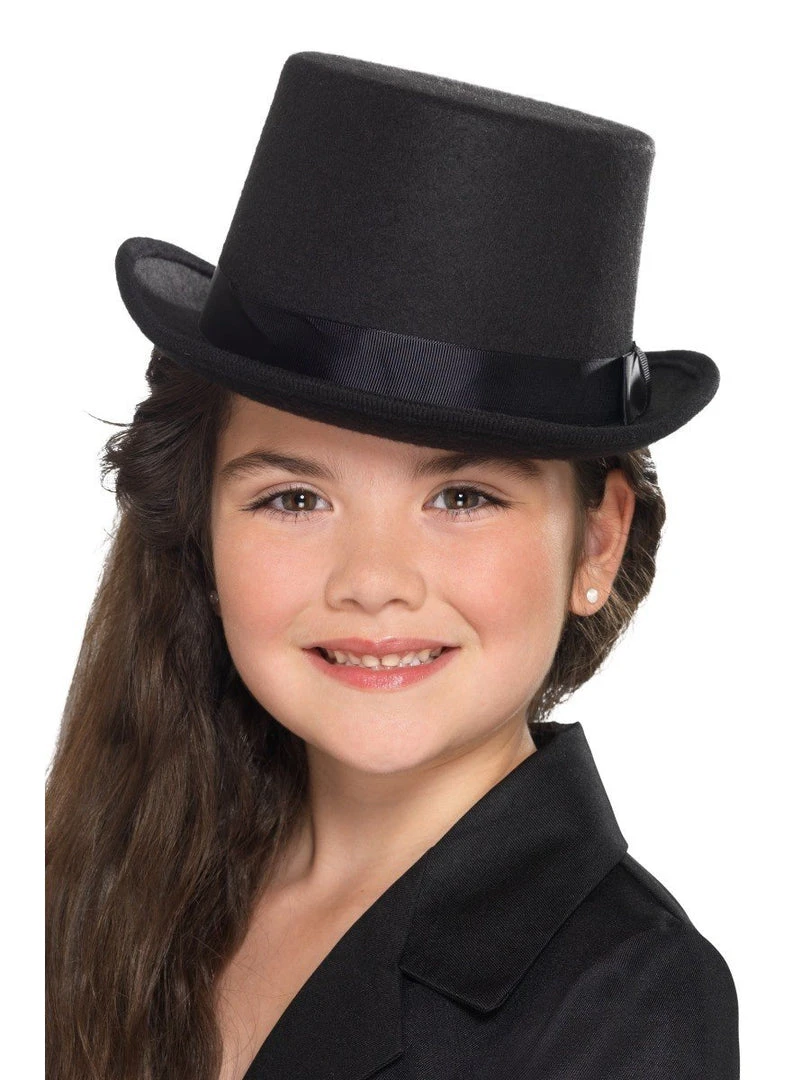 Smiffy's Top Hat Children's Size Black Kids 4 Smiffy's Top Hat Children's Size Black Kids
