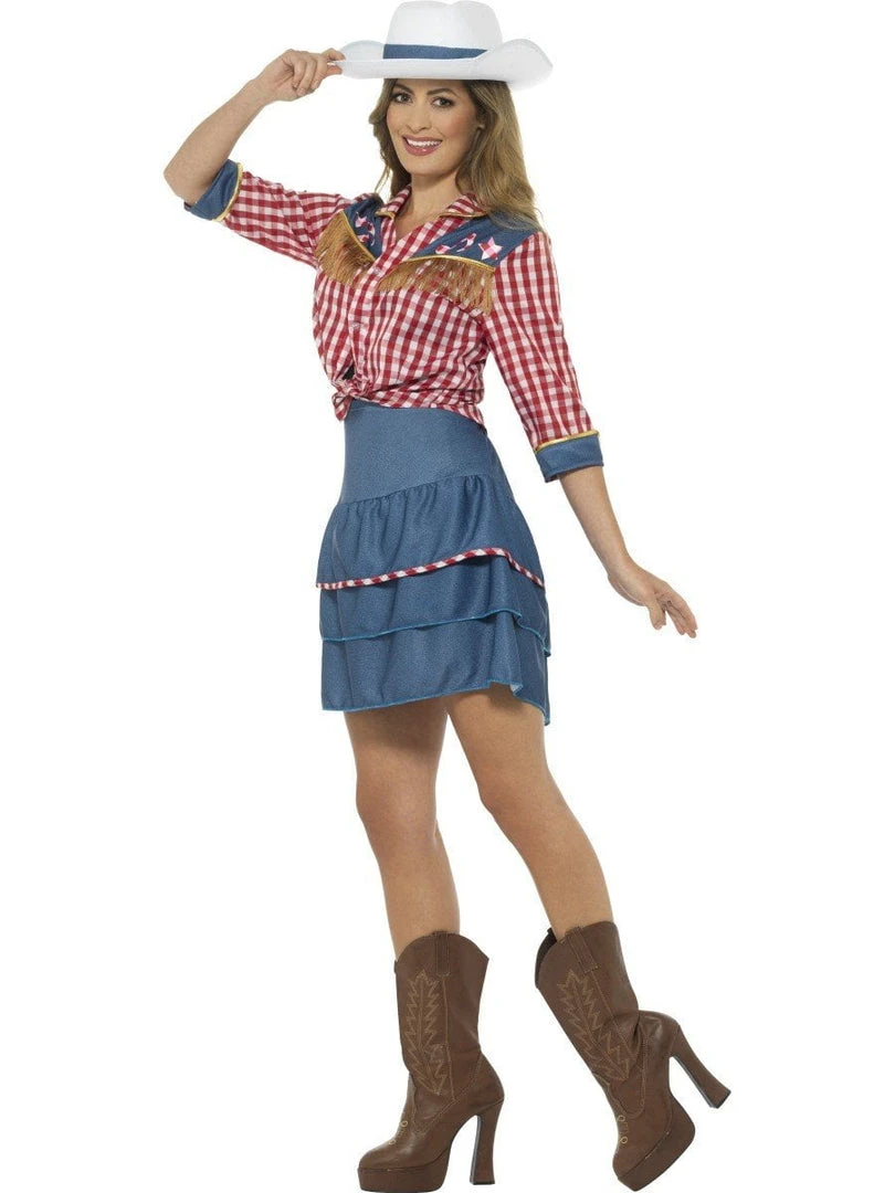 Smiffy's Country And Western Rodeo Doll Cowgirl Adult Costume Womens 4 Smiffy's Country And Western Rodeo Doll Cowgirl Adult Costume Womens
