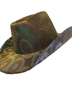 Sweidas Buy Costumes Cowboy Hat Shimmer Silver