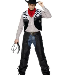Smiffy's Cowboy Chaps And Vest Set