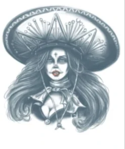 Tinsley Transfers Bandita Day Of The Dead Temporary Tattoo