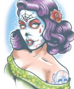 Tinsley Transfers Lolita Day Of The Dead Temporary Tattoo