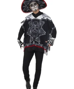 Smiffy's Bandit Day Of The Dead Mexican Costume