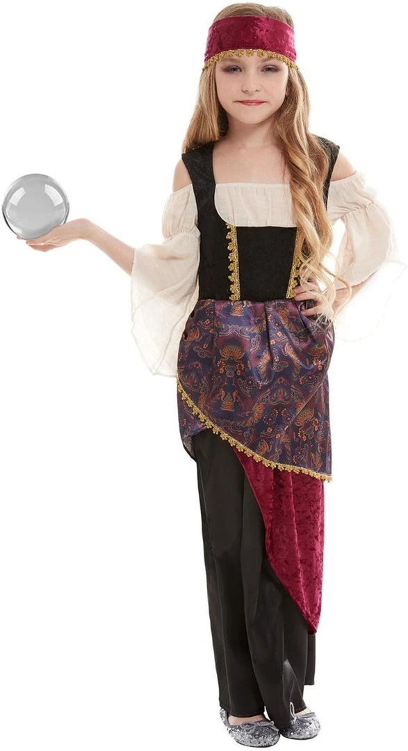 Smiffys Deluxe Esmeralda Fortune Teller Children's Costume 4 Smiffys Deluxe Esmeralda Fortune Teller Children's Costume
