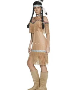 Smiffys Womens Deluxe Native American Inspired Lady Costume