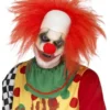 Smiffy's Mens Clown Deluxe Red Wig With Bald Head