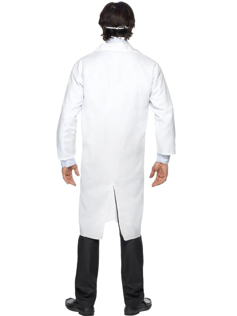 Smiffy's Doctor Scientist White Lab Coat And Mask Fancy Dress Adult Costume 4 Smiffy's Doctor Scientist White Lab Coat And Mask Fancy Dress Adult Costume
